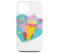 Carcasa para iPhone 13 Peppa Pig Yum Ice Cream