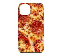 Carcasa para iPhone 13 Pepperoni Pizza Queso derretido Amantes de la Comida Pizzería Fans