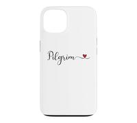 Carcasa para iPhone 13 Peregrino Tipografía Corazón Regalo de Acción de Gracias