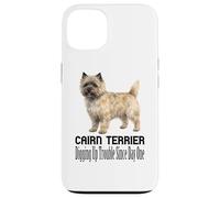 Carcasa para iPhone 13 Perro Cairn Terrier desenterrando Problemas Desde el Primer día Mascota