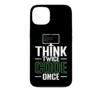 Carcasa para iPhone 13 Piensa Dos Veces código una Vez