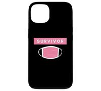 Carcasa para iPhone 13 Pink Face Mask Survivor Cure Cancer Patients