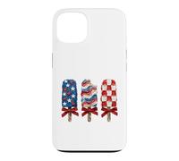 Carcasa para iPhone 13 Popsicle Patriotic Stars Stripes USA