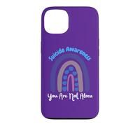 Carcasa para iPhone 13 Prevención de Conciencia del Suicidio Arco Iris No estás Solo Amor