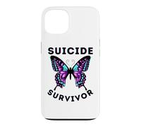 Carcasa para iPhone 13 Prevención de concienciación sobre sobrevivientes del Suicidio Mariposa niño niña