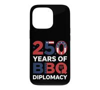 Carcasa para iPhone 13 Pro 250 Years of BBQ Diplomacy Funny 4th of July Anniversary