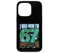 Carcasa para iPhone 13 Pro 67 cumpleaños I Was 66 Now I'm 67 Capybara Funny Cute