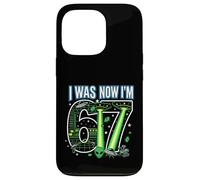 Carcasa para iPhone 13 Pro 7º cumpleaños tenía 6 años Ahora Soy 7 Six Seven 67 Space Alien UFO