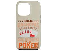 Carcasa para iPhone 13 Pro Abuelo Juegos de Cartas Jugadores de póker Casino Jugador Abuelo