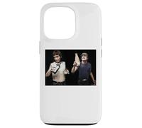 Carcasa para iPhone 13 Pro ACDC Bon Scott & Angus Young Bebiendo por Dick Barnatt