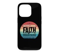 Carcasa para iPhone 13 Pro Active Faith Can Move Mountains Christian Men Women Kids