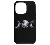 Carcasa para iPhone 13 Pro Acuarela Triple Luna Diosa Gótico Bruja Noche Cielo Wicca