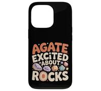 Carcasa para iPhone 13 Pro Agate Excited About Rocks Nerd de geología de Rocas -