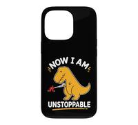 Carcasa para iPhone 13 Pro Ahora Soy imparable Amarillo T Rex Divertido