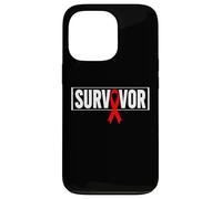 Carcasa para iPhone 13 Pro Aids Survivor VIH Red Ribbon Aids Warrior - Día Mundial del SIDA
