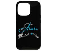 Carcasa para iPhone 13 Pro Alaska América con Oso Polar