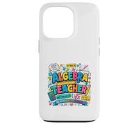 Carcasa para iPhone 13 Pro Álgebra Educador Matemáticas Inspiración Diseño Colorido