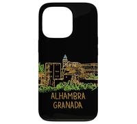 Carcasa para iPhone 13 Pro Alhambra Granada España Viaje Souvenir City Monumento Regalo