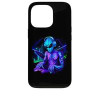 Carcasa para iPhone 13 Pro Alien Cyborg DJ Robot Grabar Techno Música Cool Aliens