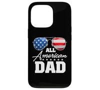 Carcasa para iPhone 13 Pro All American Dad USA Flag Sunglasses 4th of July