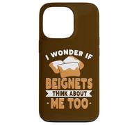 Carcasa para iPhone 13 Pro Amante de Nueva Orleans Me pregunto si Beignets piensan en mí también
