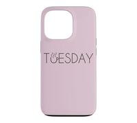 Carcasa para iPhone 13 Pro Amante del café del Martes - Gráfico Divertido del día del Espresso - Día de la Semana