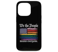 Carcasa para iPhone 13 Pro American Flag Gay Pride Month We The People Means Everyone