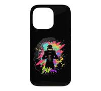 Carcasa para iPhone 13 Pro American Football Acuarela Splash Art Player Lover Cool
