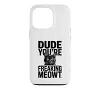 Carcasa para iPhone 13 Pro Amigo, Eres una Maldita Imagen de Gato sorprendido por Meowt