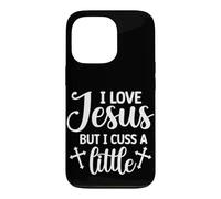 Carcasa para iPhone 13 Pro Amo A JESÚS Pero A Veces MALDIGO con Humor Cristiano