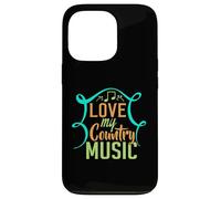 Carcasa para iPhone 13 Pro Amo mi música Country para los fanáticos del Country Western