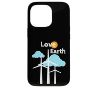 Carcasa para iPhone 13 Pro Amor Tierra Cambio climático Energía renovable Energía eólica