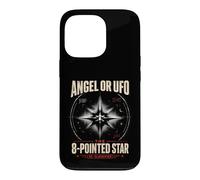 Carcasa para iPhone 13 Pro Ángel o OVNI 8 Estrellas Puntiagudas desclasificado UAP Ezequiel Wheel