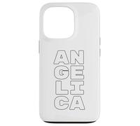Carcasa para iPhone 13 Pro Angelica Personalized Retro Girls Custom Angelica Name