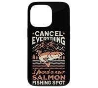 Carcasa para iPhone 13 Pro Angler Cancelar Todo lo Que encontré un Nuevo Lugar de Pesca de salmón