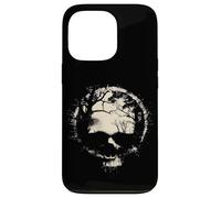 Carcasa para iPhone 13 Pro Anillo de Calavera de Bosque y Luna Surrealista Ghostly Gothic Horror Graphic