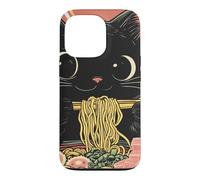 Carcasa para iPhone 13 Pro Anime Cat Ramen Graphic tee, Japanese Kawaii Retro Y2K Manga