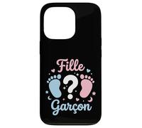 Carcasa para iPhone 13 Pro Annonce grossese Sexe Bebe Baby Shower fille ou Garcon