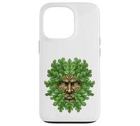 Carcasa para iPhone 13 Pro Antiguo Bosque Cara Pagana Naturaleza Espíritu Celta Popular Regalo
