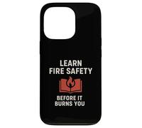 Carcasa para iPhone 13 Pro Aprender Seguridad contra Incendios | Concientización de Seguridad Motivacional de