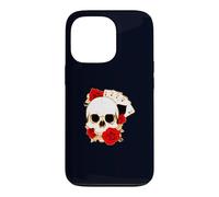 Carcasa para iPhone 13 Pro Arte de Cartas de Juego de póquer de Rosas de Calavera de Cuatro ases