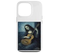Carcasa para iPhone 13 Pro Arte renacentista Mona Lisa Guitarrista Mashup Arte artístico