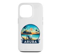 Carcasa para iPhone 13 Pro Aruba Eagle Beach Tropical Sunset Viajes Diseño