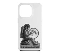 Carcasa para iPhone 13 Pro Astronauta Dibujo Luna Sketch Espacio Artista Gráfico