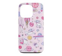 Carcasa para iPhone 13 Pro Astronauta Narval Mapache Unicornio UFO Ciencia ficción Nave Espacial Galaxia