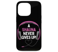 Carcasa para iPhone 13 Pro Auriculares Personalizados con Cita para Juegos A Shauna Never Give Up