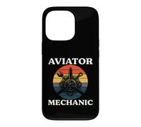 Carcasa para iPhone 13 Pro Aviator Mechanic Retro Aircraft Engine Aviation