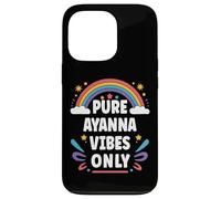 Carcasa para iPhone 13 Pro Ayanna Vibes Only Cute Retro Girls Ayanna Name