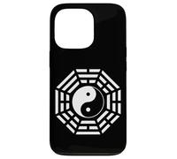 Carcasa para iPhone 13 Pro Bagua Espejo Feng Shui Diseño Yin/Yang Ocho Trigramas Símbolo
