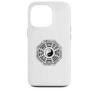 Carcasa para iPhone 13 Pro Bagua Espejo Feng Shui Diseño Yin/Yang Ocho Trigramas Símbolo
